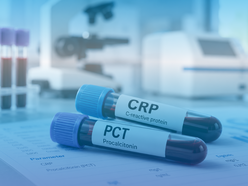 CRP und Procalcitonin (PCT) im Vergleich